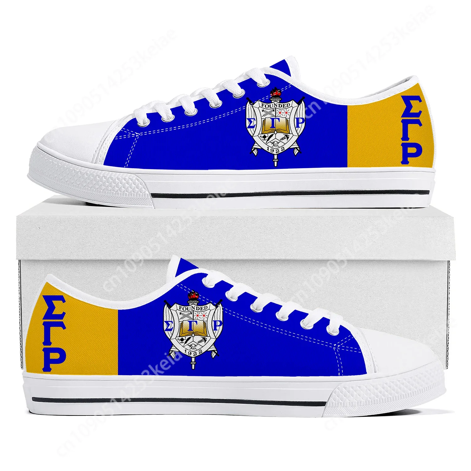 أحذية رياضية Rho Sorority Σ ΓP 1922 منخفضة الجودة سيجما جاما رجل إمرأة مراهق قماش حذاء رياضة أحذية غير رسمية مصنوعة حسب الطلب حذاء مخصص