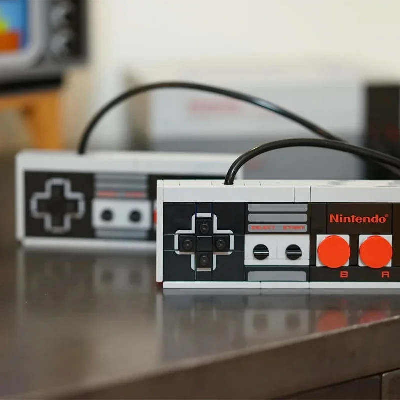 71374 أفكار سوبر NES تلفزيون لعبة وحدة التحكم نموذج Moc وحدات اللبنات الطوب عمل أرقام ألعاب أطفال تعليمية 2651 قطعة #5