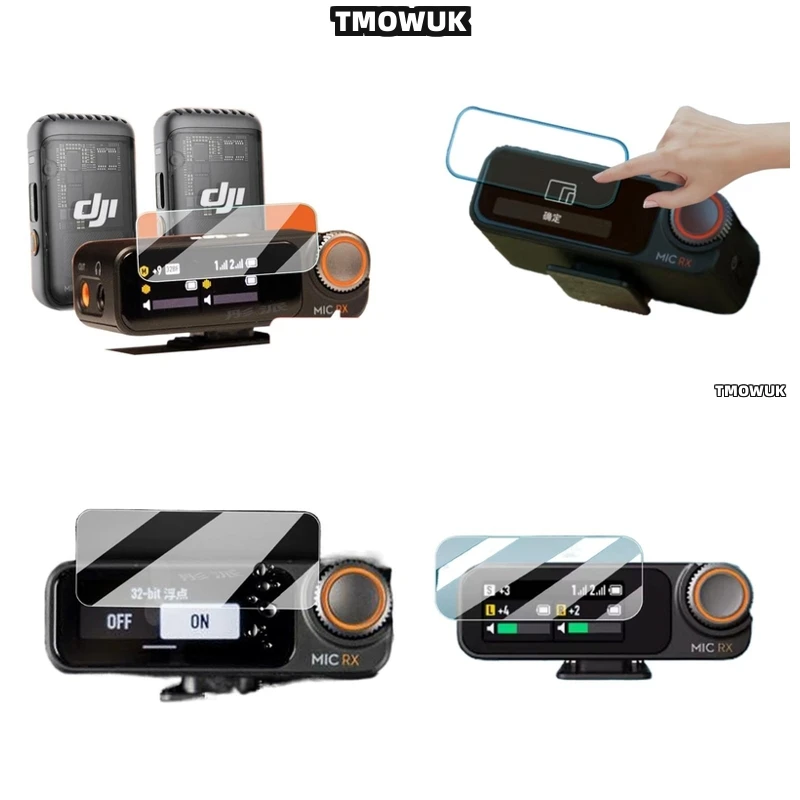 

No Fingerprint Tempered Glass Film For DJI Mic2 Wireless Microphone Screen Cover Mic 2 Protective Accessory
