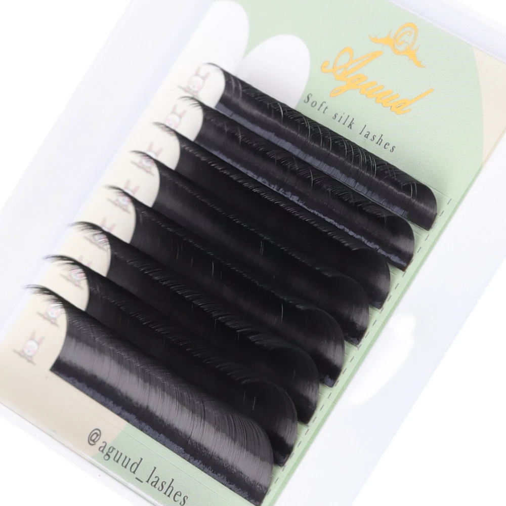 AGUUD Eyelashes Matte Black Classical 0.05mm Individual Eyelash Faux Mink Cilia Eyelash Extension for Eye Lash Professionals