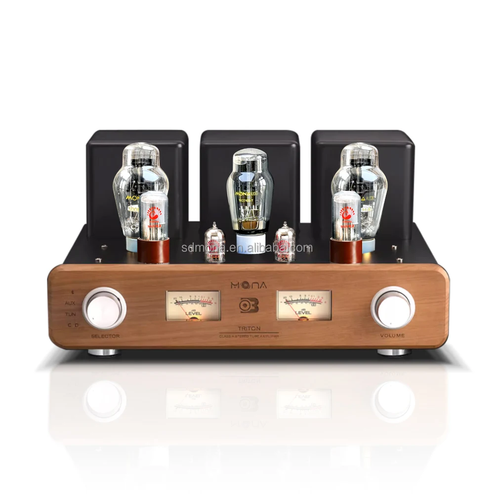 Upgraded 12W Home Stereo Tube Amplifier with 300B Amplifier Hand-Wired Black Aluminium 220v Perfect Sound