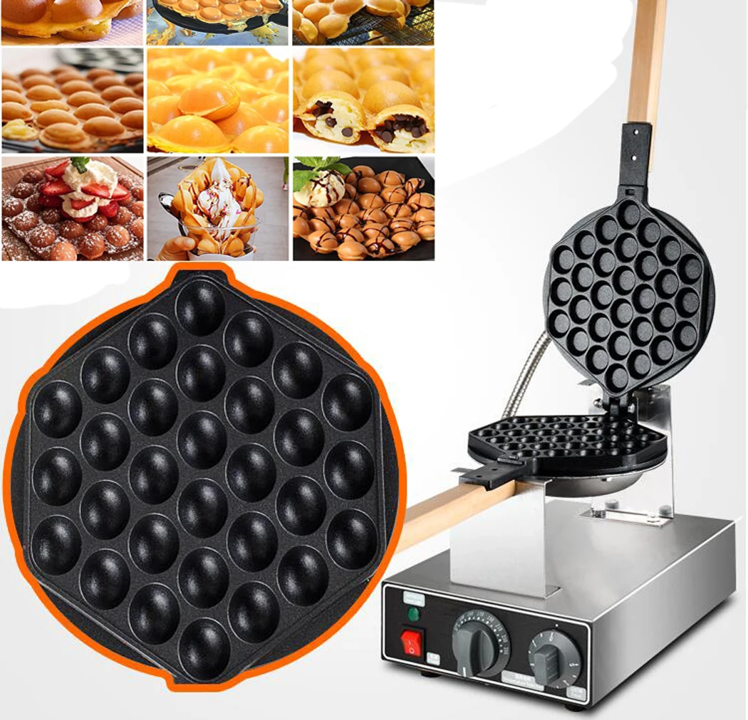 Electric 110V Egg Waffle Maker 1415 Power Bubble Waffle Machine For Commercial use