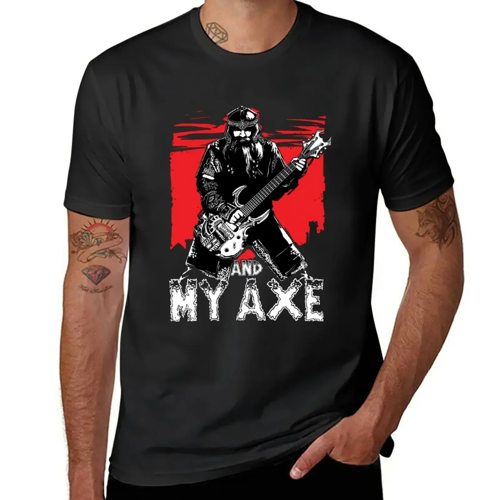 Gimli and My Axe Heavy  T-Shirt summer top customs t shirts for men cotton