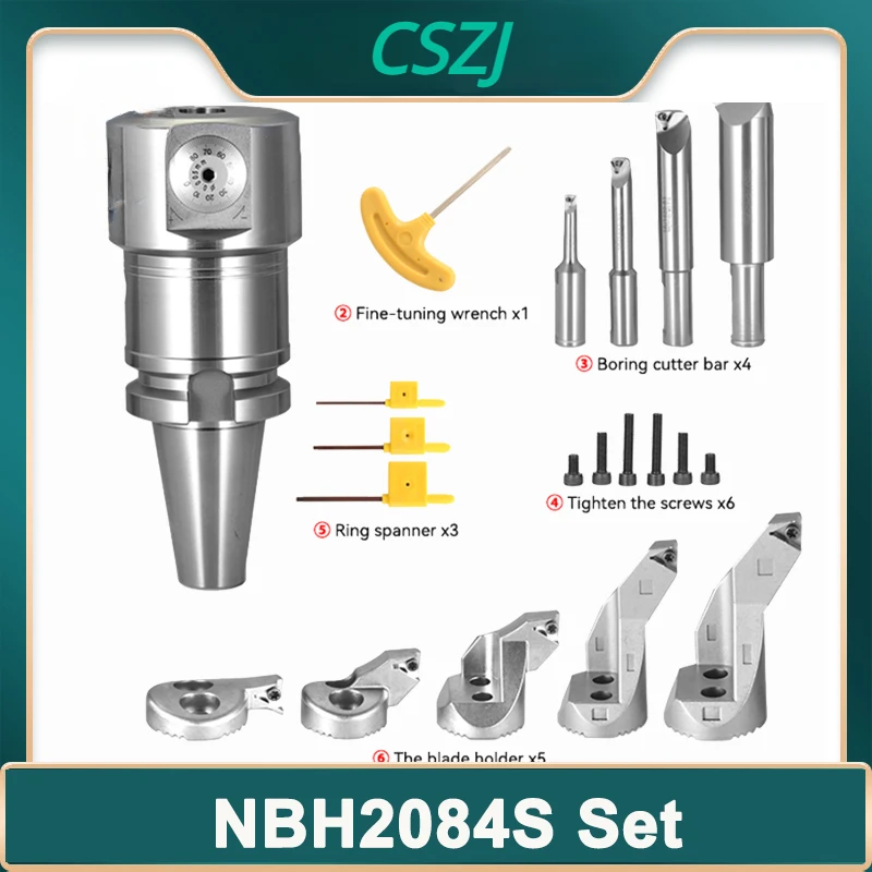 

1Set NBH2084S BT30 BT40 BT NT40 CAT40 SK40 MTA4 LBK Boring Tools NBH2084S Tool Holder Fine Tune Boring Head Boring Tool NBH2084S