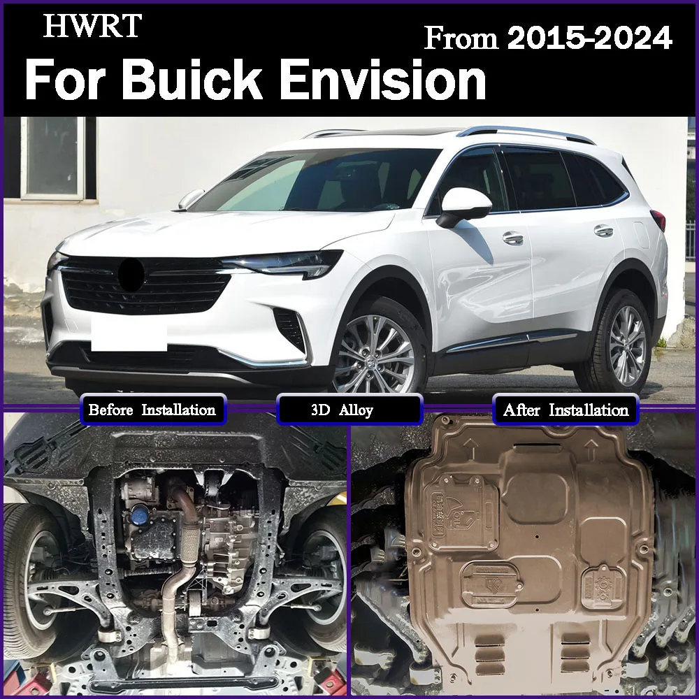 

For Buick Envision 2015-2024 1.5T 2.0T Under Engine Guard Splash Shield Mud Fender Cover Plate Fender Mudguard Protector