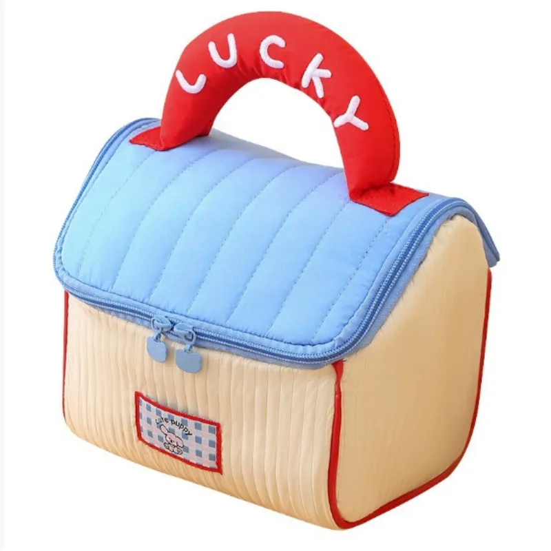 

Cute House Skin Care ProductsWomen's Large Capaci Cosmetic Bag Portable Satchel Travel Wash Storage Cosmetics Bag