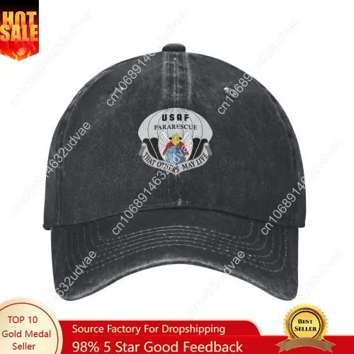 

US Air Force Pararescue Embroidery Hats Mens Womens Sports Baseball Hat Hip Hop Tailor-made Caps Text Cowboy Trucker Cap