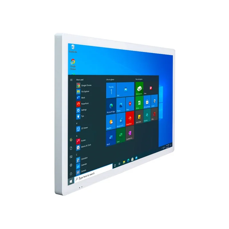 Kiosco de pantalla táctil Windows de 32 pulgadas, procesador i3 de 10. ª generación, 8GB DDR3, SSD de 128GB, HDMI, VGA, RJ45, WiFi, temporizador de encendido/apagado