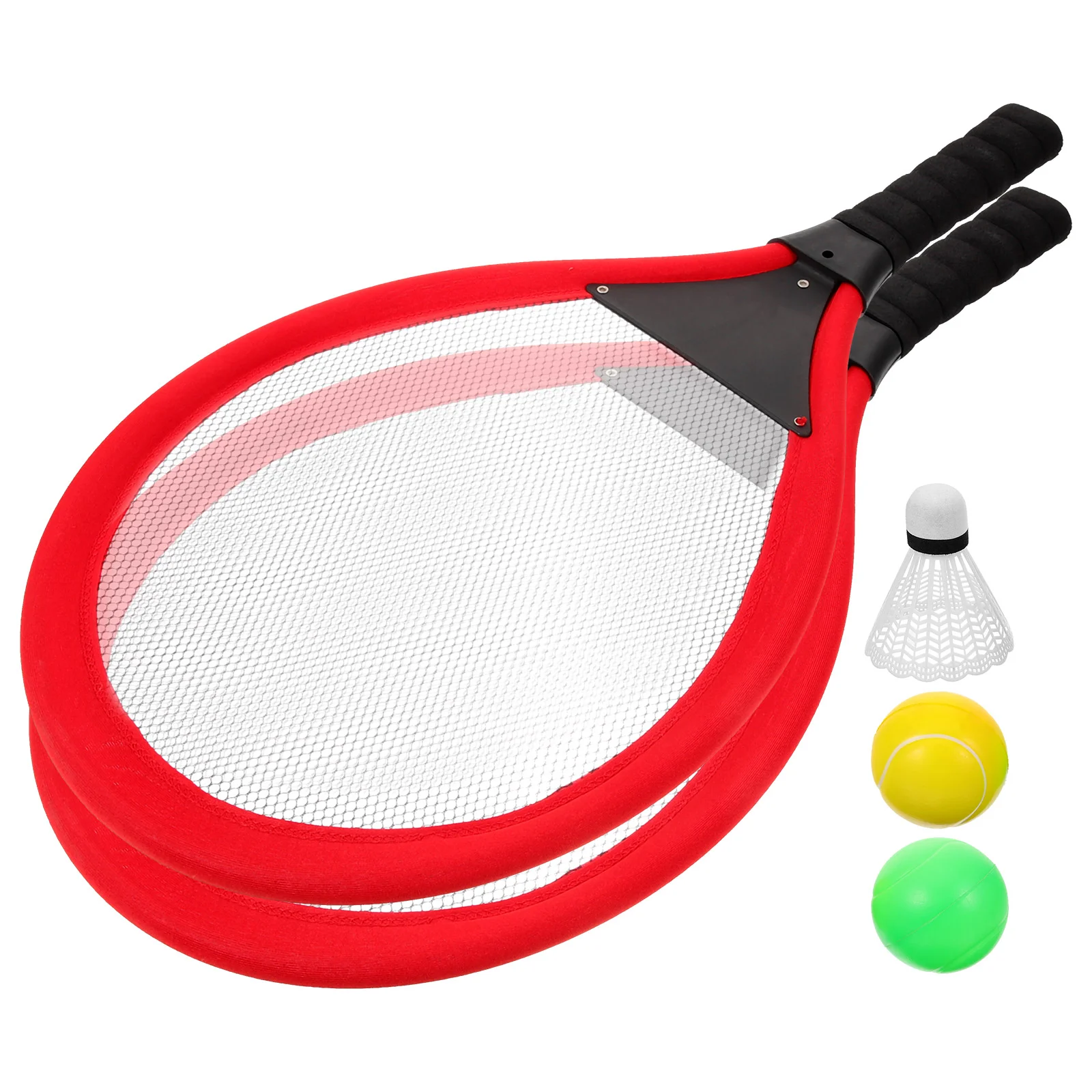 Outdoor Sports Tennis Racket Plastic Toy (red Two Pack) Kids Toys Badminton Ball