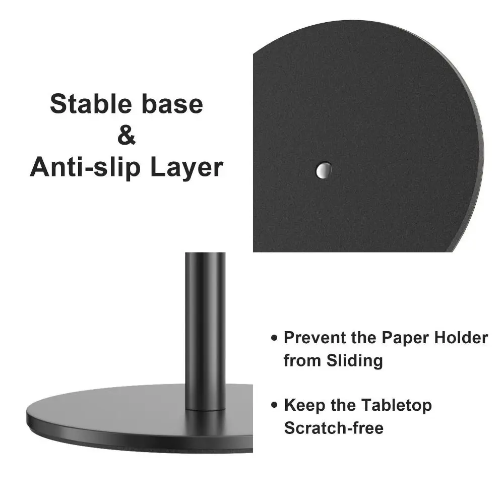 

Stainless Steel Paper Towel Holder Non-Slip Sturdy Kitchen Roll Dispenser One-Handed Tear Space-Saving Paper Towel Dispenser