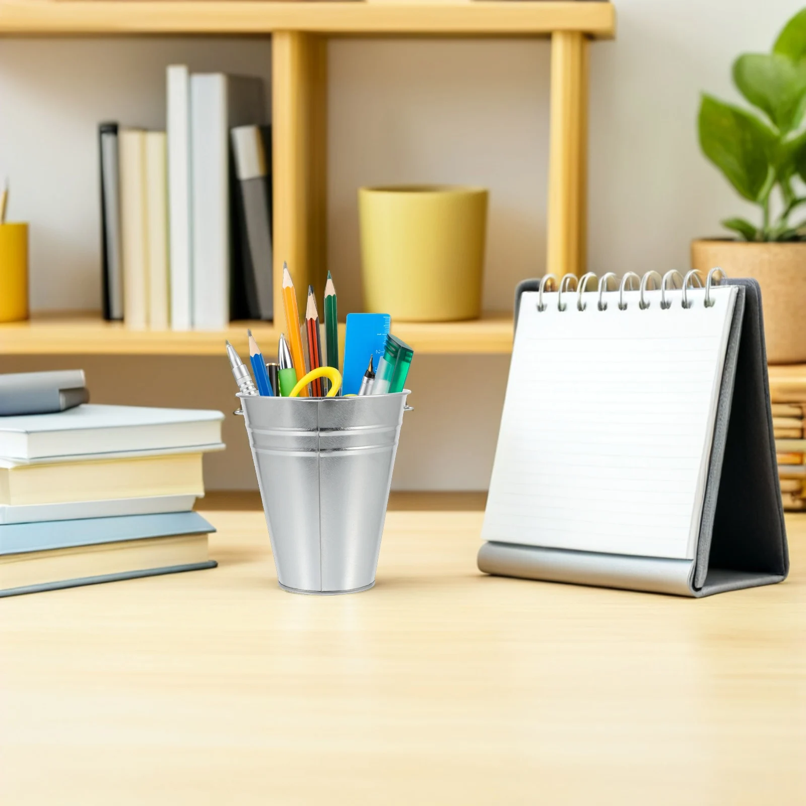 

6pcs Capacity Beer Bucket Ice Bucket Wine Holder Tinplate Drink Container Wine Holder For Bar Hotel Ktv Silver