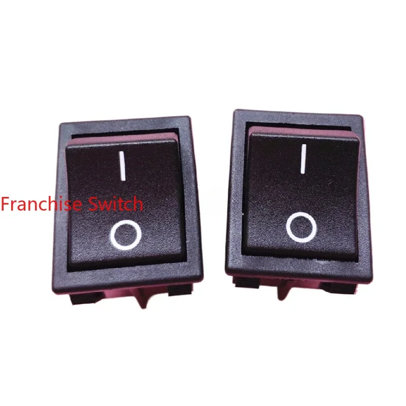 

10PCS R210-C5N-BB boat switch 4 feet 2 gears black 16A silver touchpoint 32X25