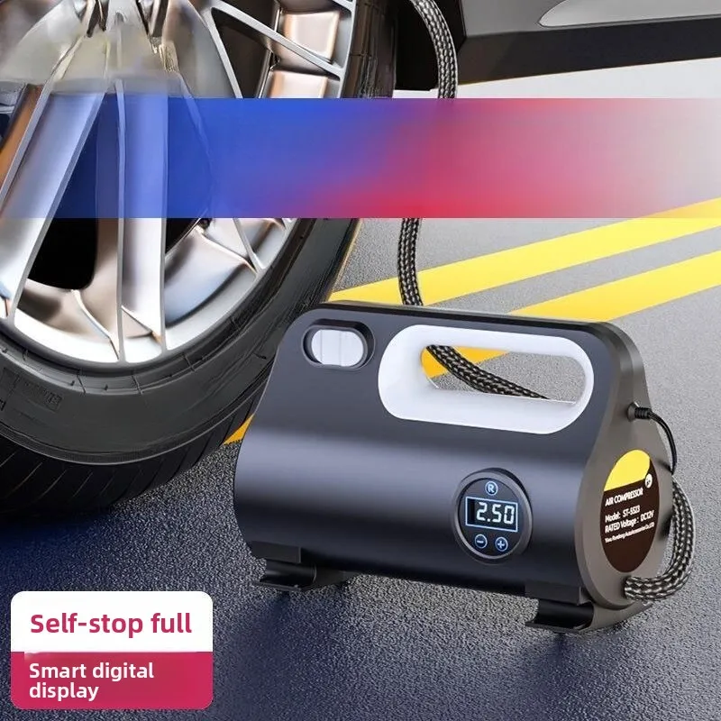 

New Car Inflatable Pump Tire Inflator Pump High Power Inflator Portable Digital Display Intelligence