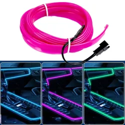 1M/2M/3M/4M/5M Flexible Neon Light EL Wire Led Neon Dance Party Atmosphere Decor Lamp RopeTube Waterproof Multicolor Led Strip