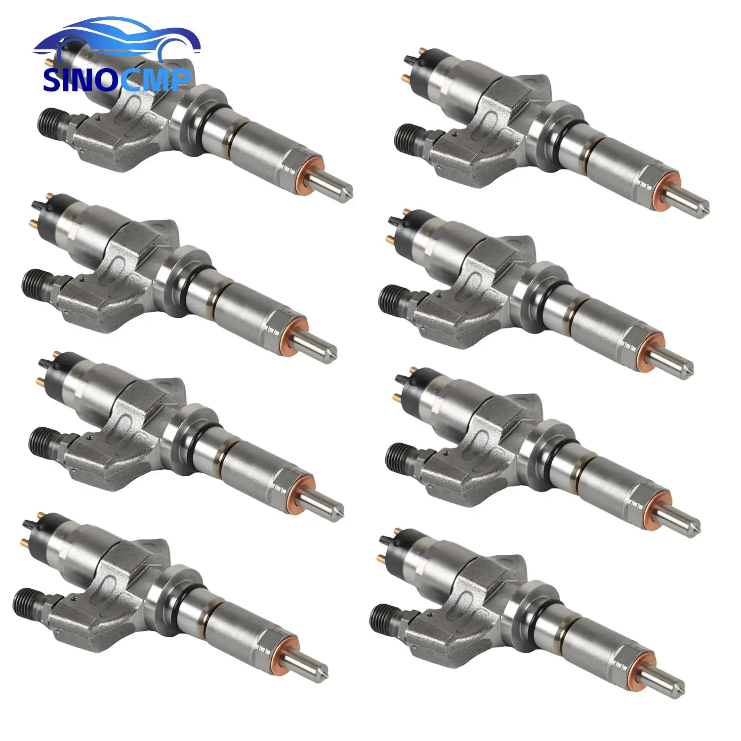 8pcs 0445120008 97729095 97720661 97720604 0986435502 Fuel Injector for 2001-2004 Chevrolet Silverado GMC Sierra 2500HD 3500HD