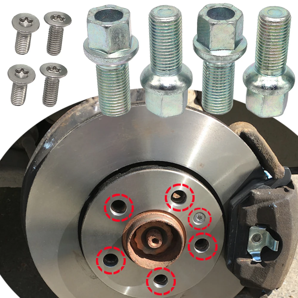 

Для SEAT Ibiza 6J 2002-2015 Leon 1M 1P Toledo Altea 5P Cordoba 6L Alhambra Mk2 Колесная гайка Шпилька Болт с наконечником Тормозной ротор Дисковый винт