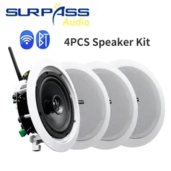 Wireless WiFi Ceiling Speaker Kit Bluetooth Loudspeaker Home Theater Audio Stereo Background Music Sound System App Control