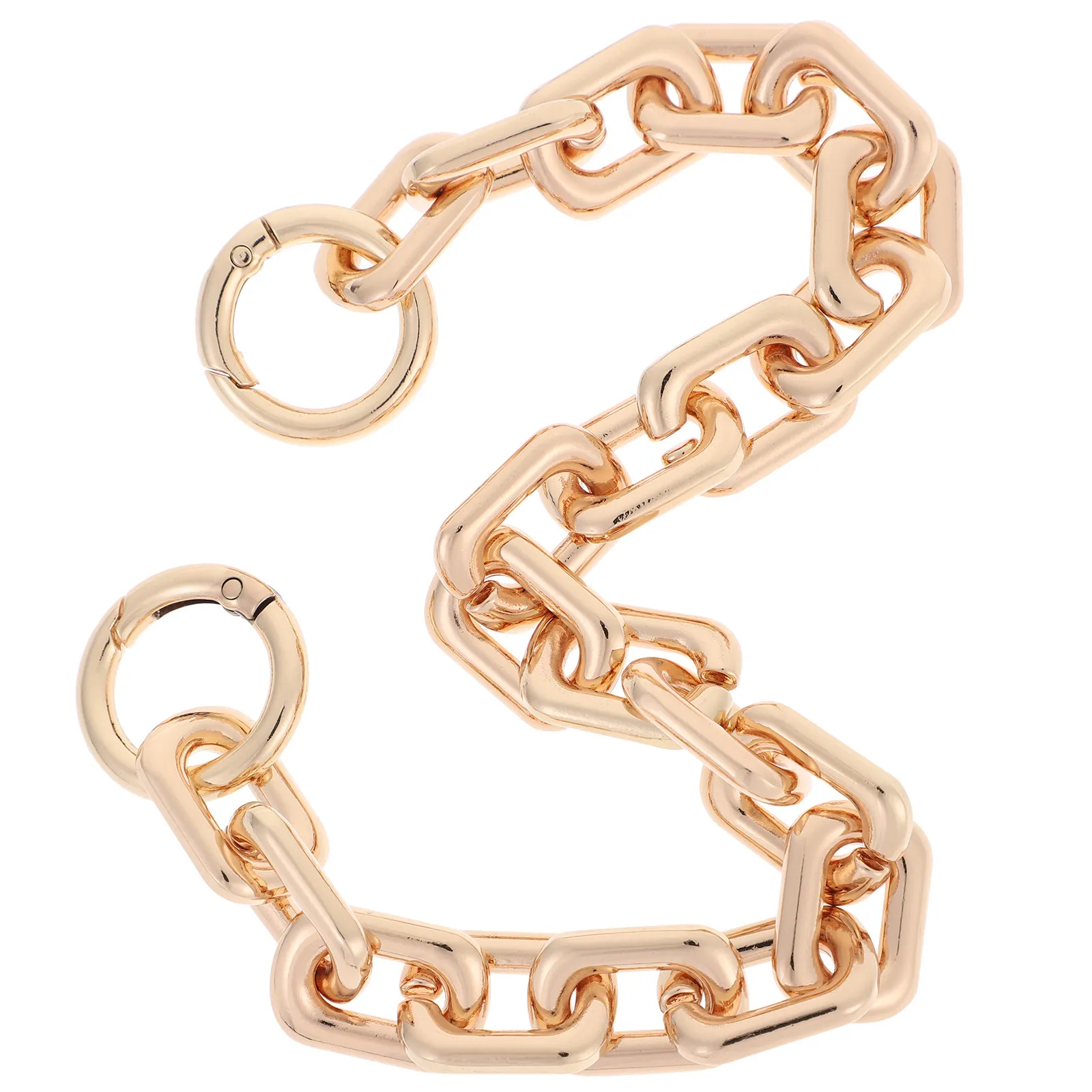 1Pcs Light Purse Chain Short Thick Metal Strap Replacement for Handbag Shoulder Bag Spring Clip Accessory