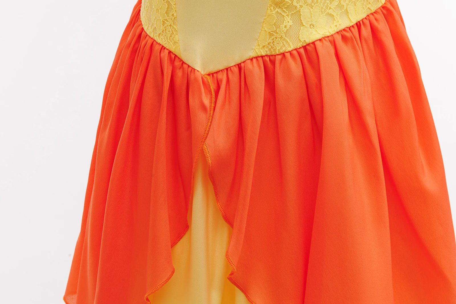 Mädchen Gelbes Spitzen-Prinzessinnenkleid Gänseblümchen Rollenspiel Pfirsich-Kostüm Klempner-Partner Abenteuer Galaxie Film Cosplay Kleidung Ballkleid – Detail 6