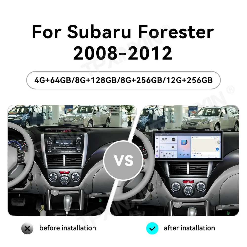 15.8 ” Qualcomm Android For Subaru Forester 2008~2012 Car Radio Stereo Automotive Multimedia Player GPS Navigation Head Unit