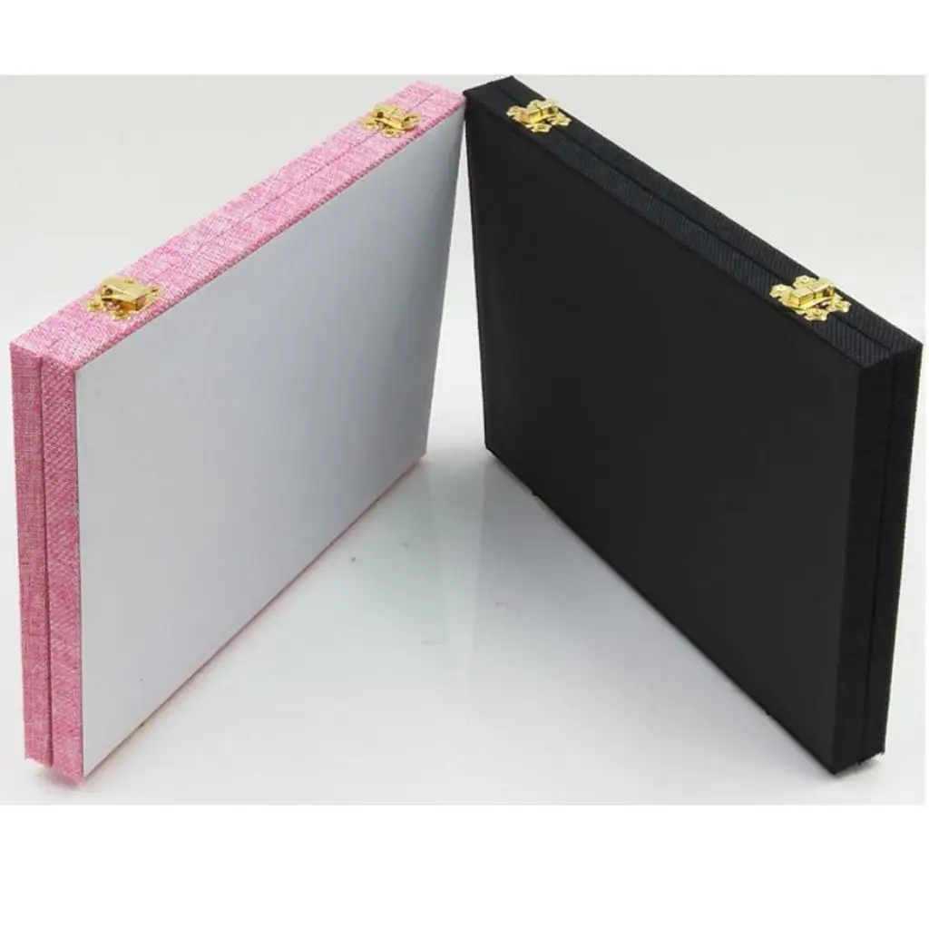 Linen Velvet Jewelry Organizer Tray Holder Display Case with Grid Storage for Rings Necklaces Bracelets for Countertop