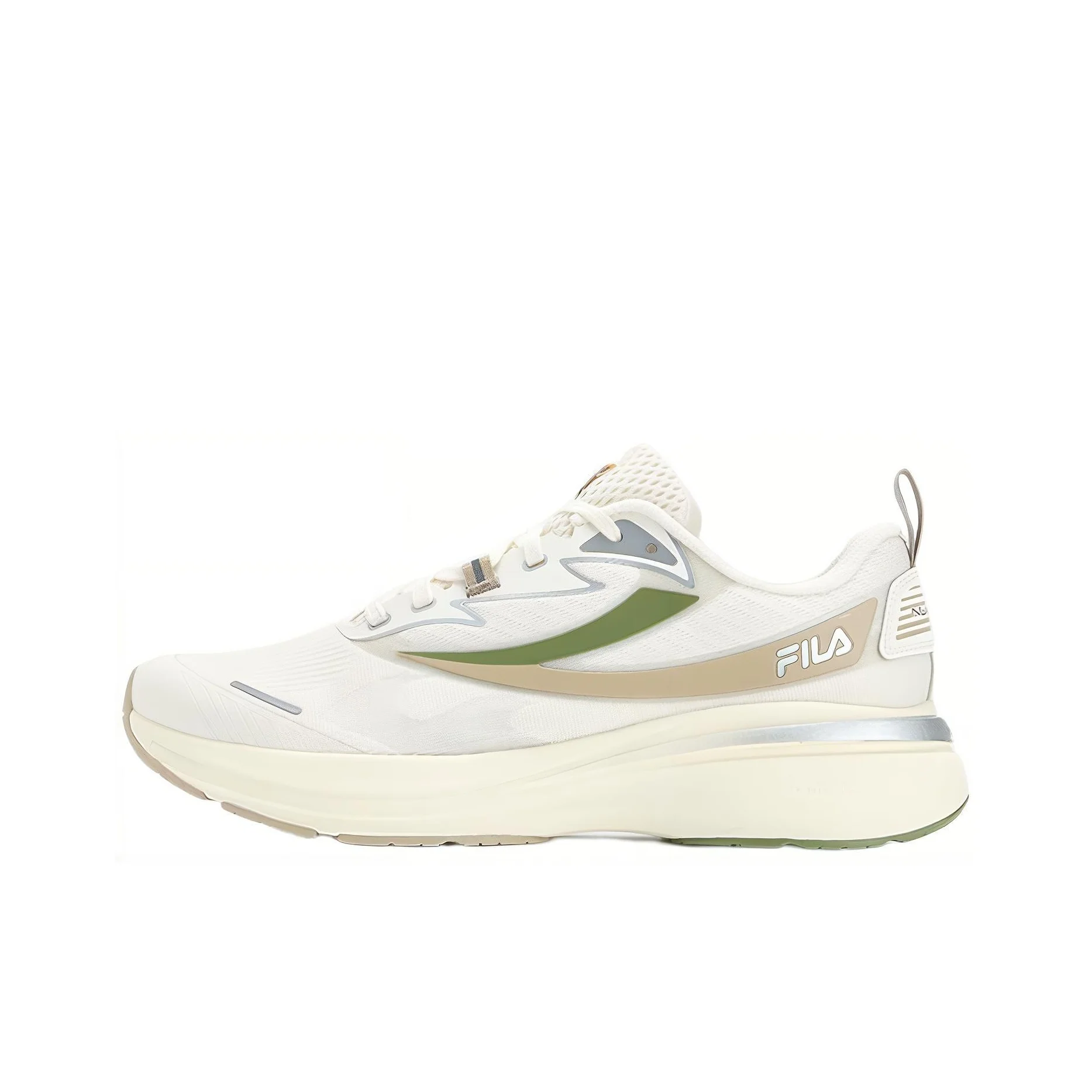 FILA NUVOLE Fabric Low top Running Shoes Men's Micro White A12M321118FWS