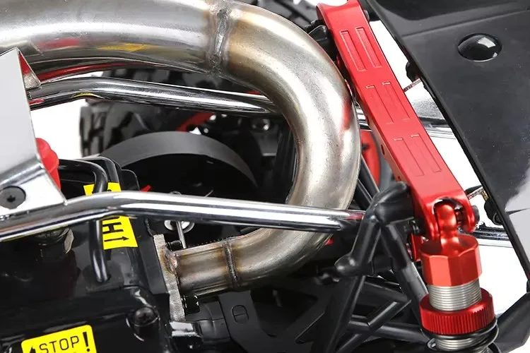 Tubo de escape lateral do silenciador integrado em aço inoxidável para 1/5 HPI ROFUN BAJA 5B