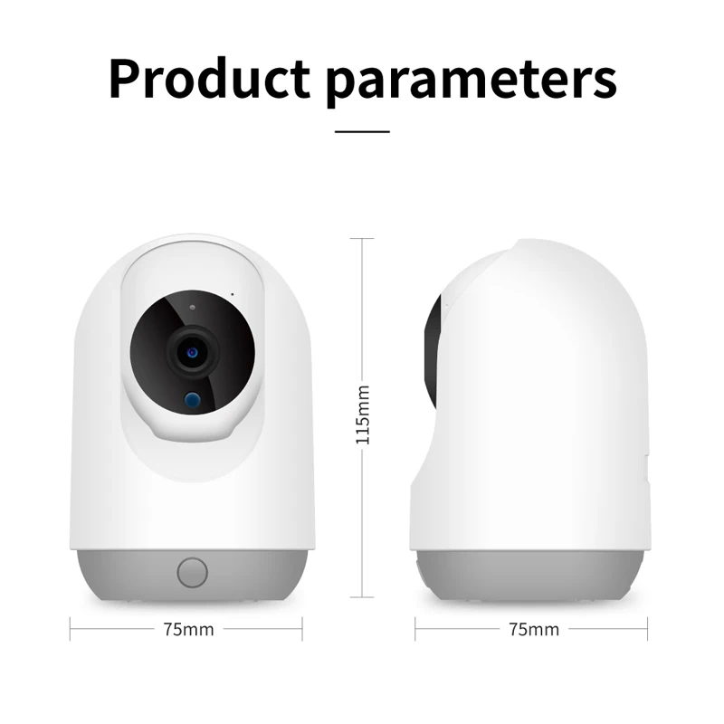 Tuya WiFi Indoor Camera Security Protection IP Camera Home Intelligent Baby Monitor Night Vision Function Two Way Voice Intercom