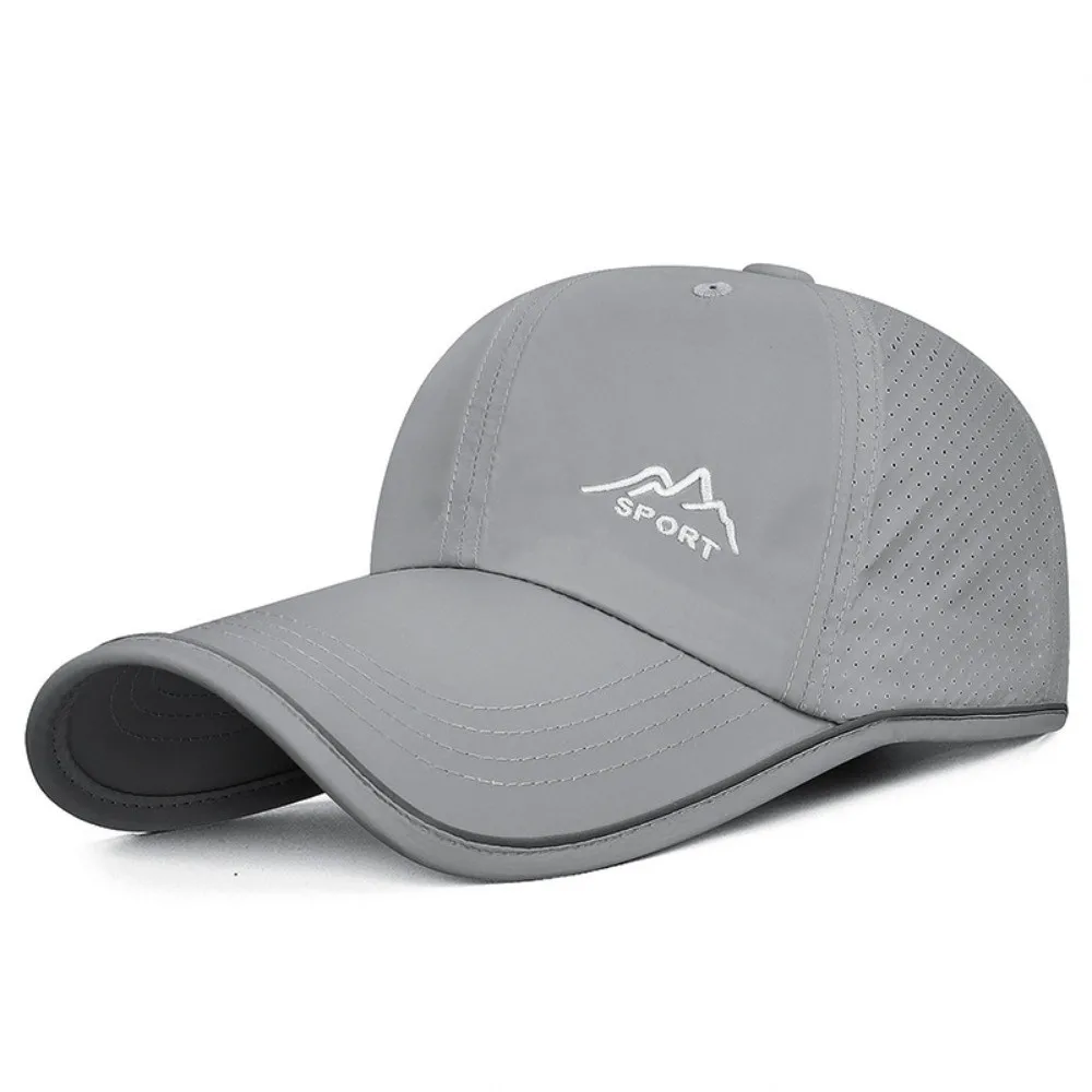 Fashion Quick Dry Mesh Baseball Cap Reflective Strip Breathable Sun Hat Lightweight Anti-UV Running Hat Summer Outdoor