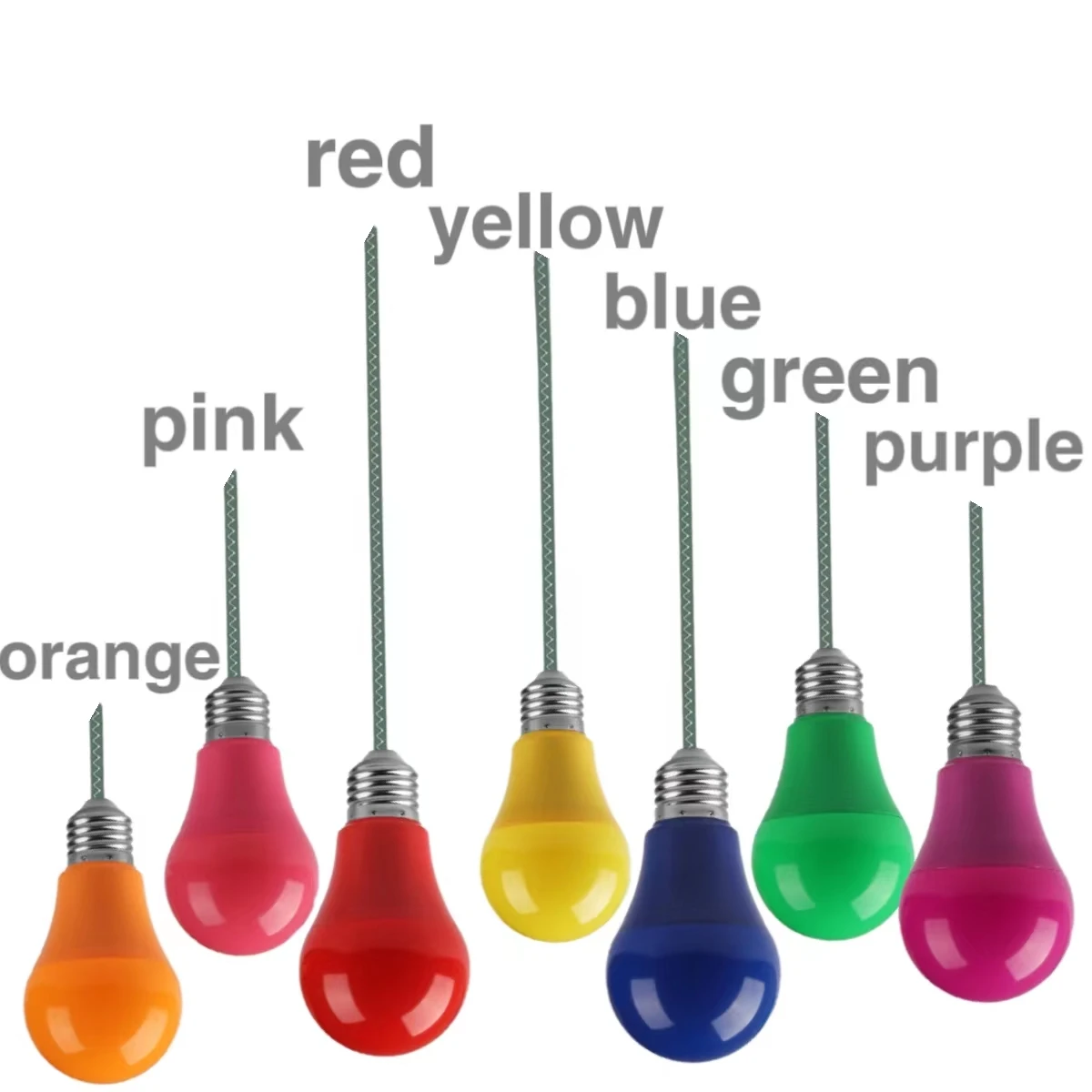 1-10pcs Led Colorful Bulb Light E27/B22 8W AC120V/220V Seven colors are available for festival celebration, KTV,Bar,Showcase