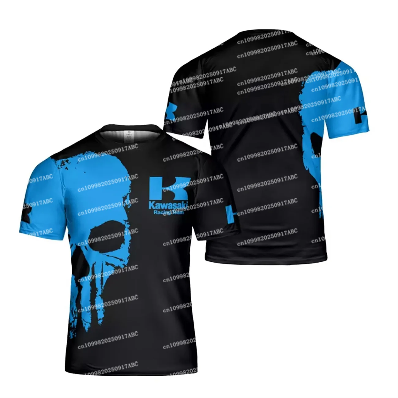 (كاواساكي) الرجال التي شيرت كاواساكي التي شيرت الصيف الرجال كاواساكي دراجة نارية التجفيف السريع المرأة تي شيرت قاطرة عادية تنفس