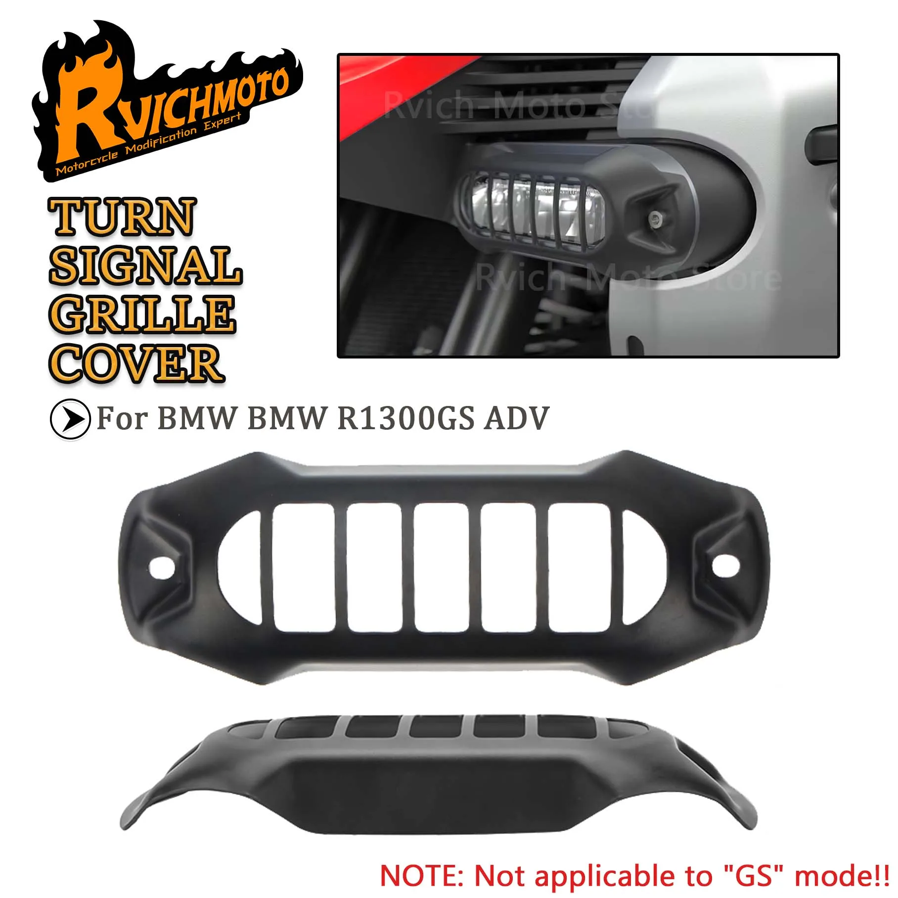 

Крышка решетки указателя поворота мотоцикла для BMW R1300GS Adventure R1300 R 1300GS ADV 2024 2025 Вспомогательный светодиодный светильник, держатель лампы, защита