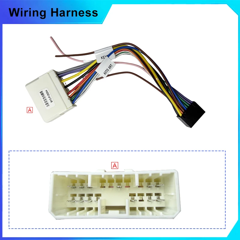 16 pin  Car Audio Radio Stereo Wiring Harness Adapter Male Plug For old isuzu Wuling Hongguang‌