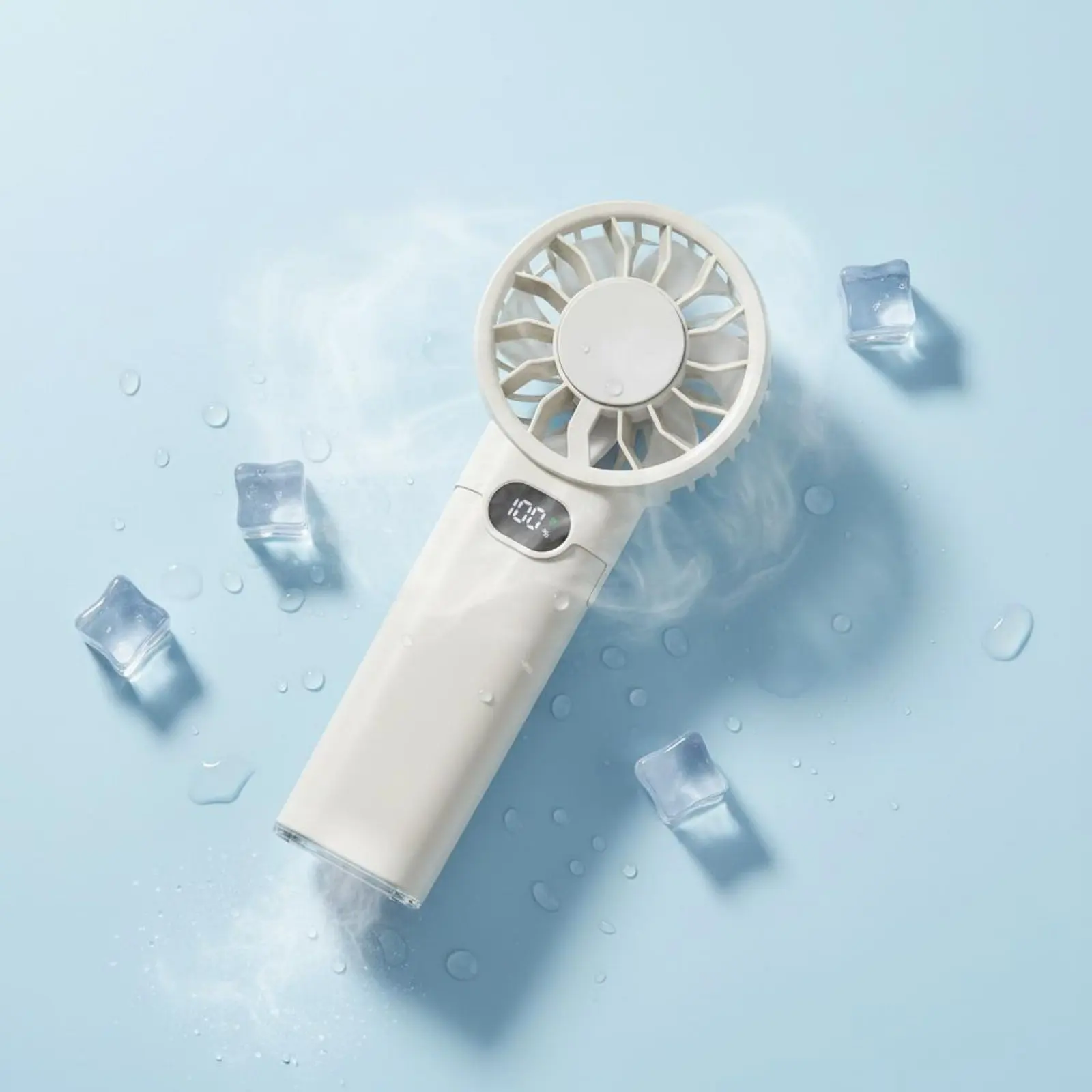 

Портативный охлаждающий вентилятор с цифровым дисплеем, электронным управлением и тройной функцией для поездок на работу