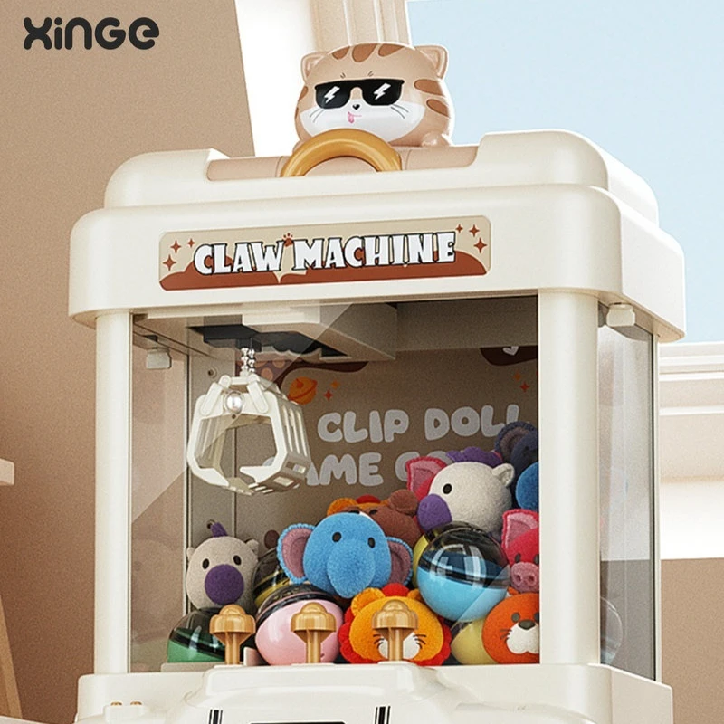 Mini Claw Machine Toy Desktop Doll Grabber Arcade Game USB&Battery Operated Parent‑Child Interactive Game Toy Kids Birthday