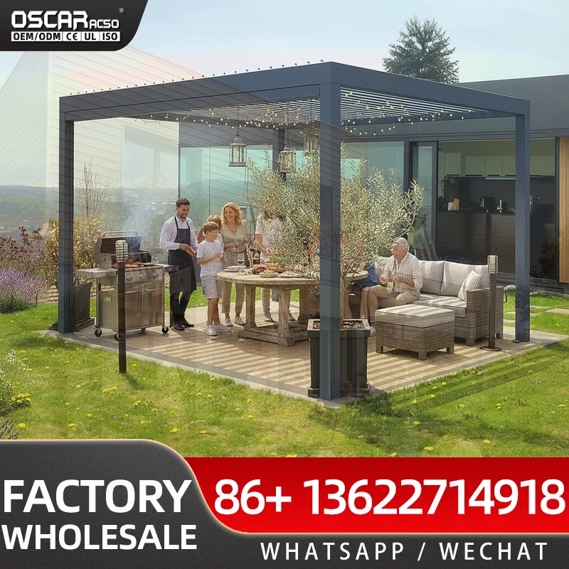 Smart Garden Electric Pergola - Cobertura Modular para Pátio Externo com