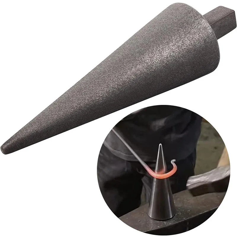 Mandril de yunque de herrero, cono de formación de Metal, herramienta resistente de 1 ", herramienta de tornillo de banco de horquilla de yunque de herrero