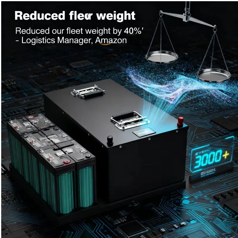 72V  Li-ion Battery Pack(100Ah- 300Ah) + Charger, High Power Battery for 7000W Scooter, Inverter, Go Cart, Motorcycle, Electric