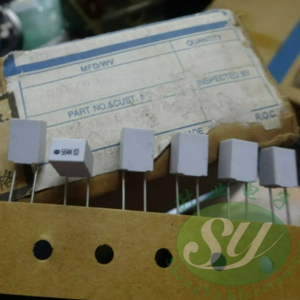 20pcs/lot TEAPO 0.56uf 63V 560nf u56 564K Brand New 5mm Film Capacitor