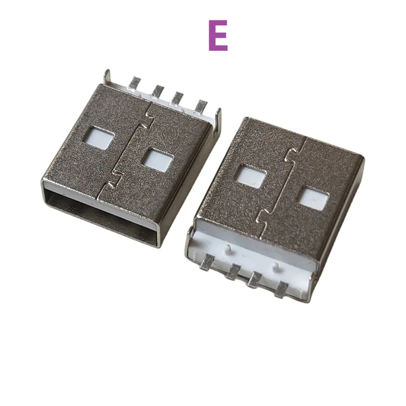 10pcs/lot Kinds of  USB 2.0 Jack A Type Male Plug Connector USB jack AM 4pin Sink 2.5 SMT Sink 1.2 DIP Cable Soldering