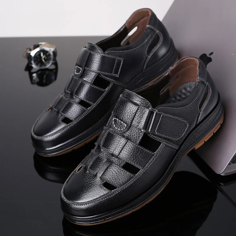 

Men's Hollow-out Slip-on Loafers, Summer Breathable Comfort Cutout Shoes, Non-slip for Outdoor & Driving-XH9608
