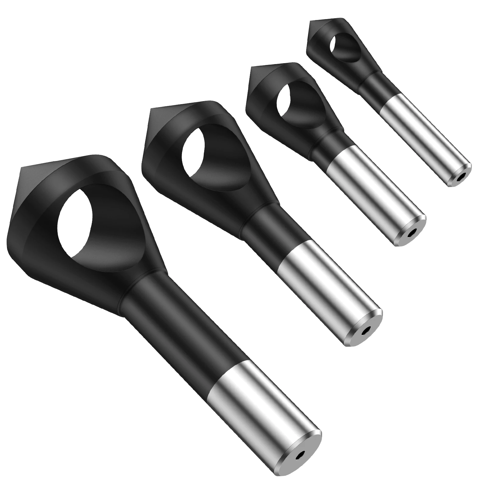 4Pcs Countersink Drill Bits High Speed Steel Countersink Deburring Tool 90° Countersink Bit Cutting Countersink Chamfer Tool