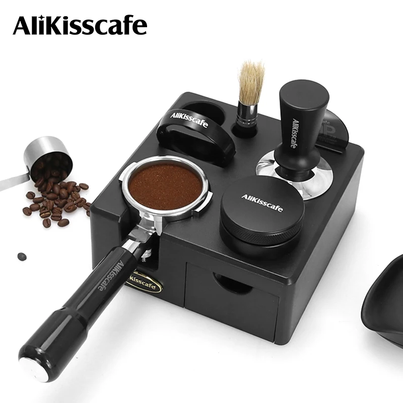 AliKisscafe محطة دك القهوة Portafialter حامل 51 مللي متر 54 مللي متر 57 58 مللي متر ل Delonghi Breville اسبريسو ملحق أدوات باريستا #1