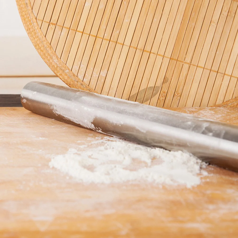 

Large Rolling Pin 40Cm Stainless Steel Non Stick Dough Roller For Fondant Pie Crust Cookie Pastry Baking Tools Kitchen Bar Tool