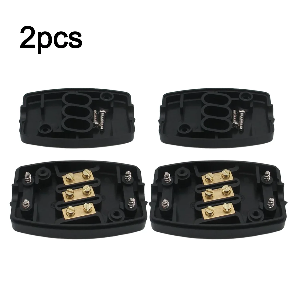 Three Terminal Junction Box 2 Pack for Safe Electrical Connections in Indoor and Outdoor Environments Construction