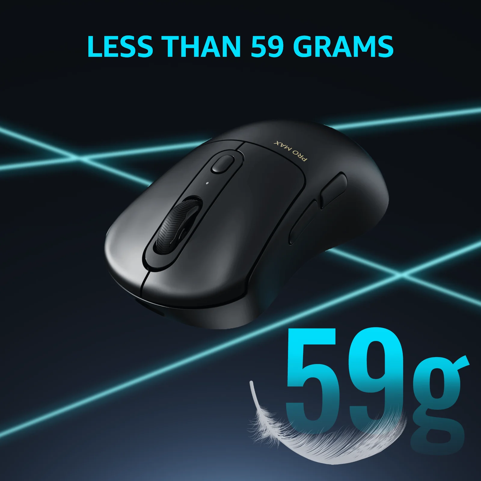 Rapoo VT3Pro Max Mouse da gioco Wireless 59g leggero tasso di Polling 8KHz 30000DPI 9 pulsanti programmabili ultimo sensore ottico