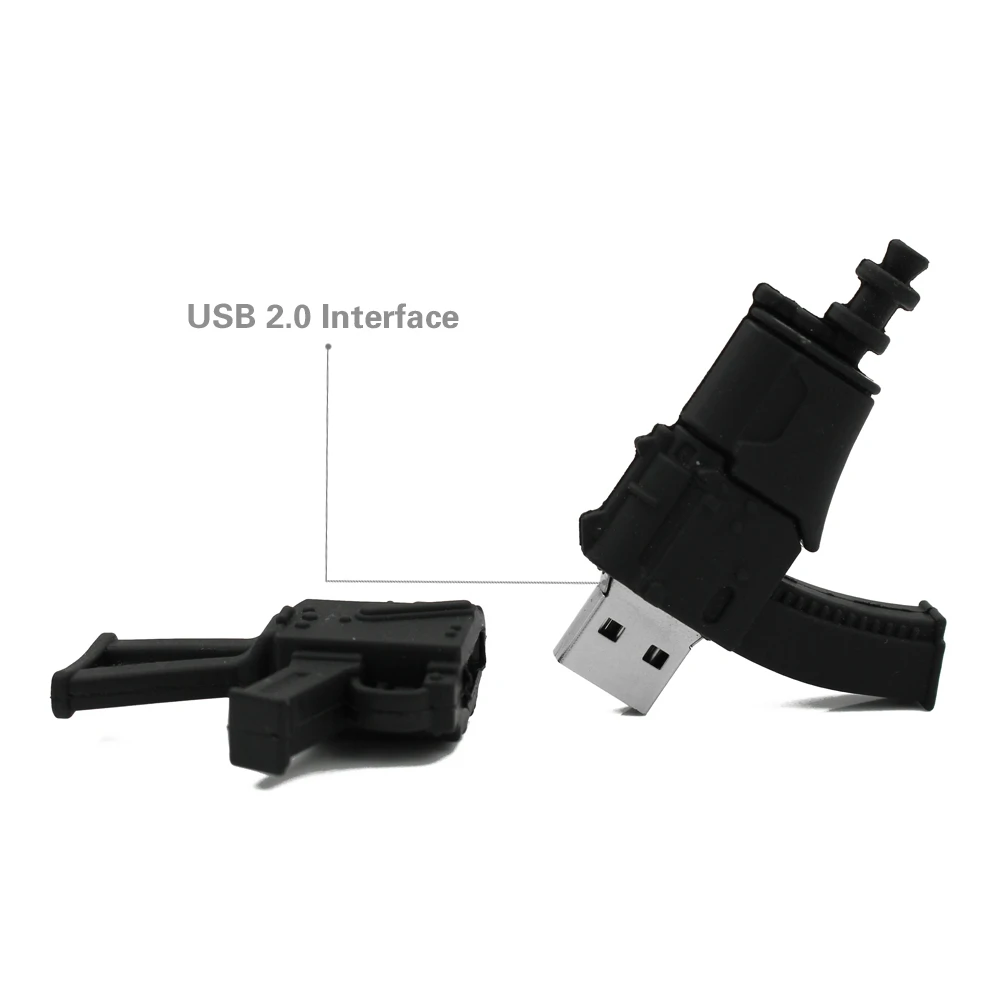 Suntrsi Usb Flash Drive gun model Cartoon 64G 8GB Pen Drive 16GB 32GB Usb Memory Stick gift For PC