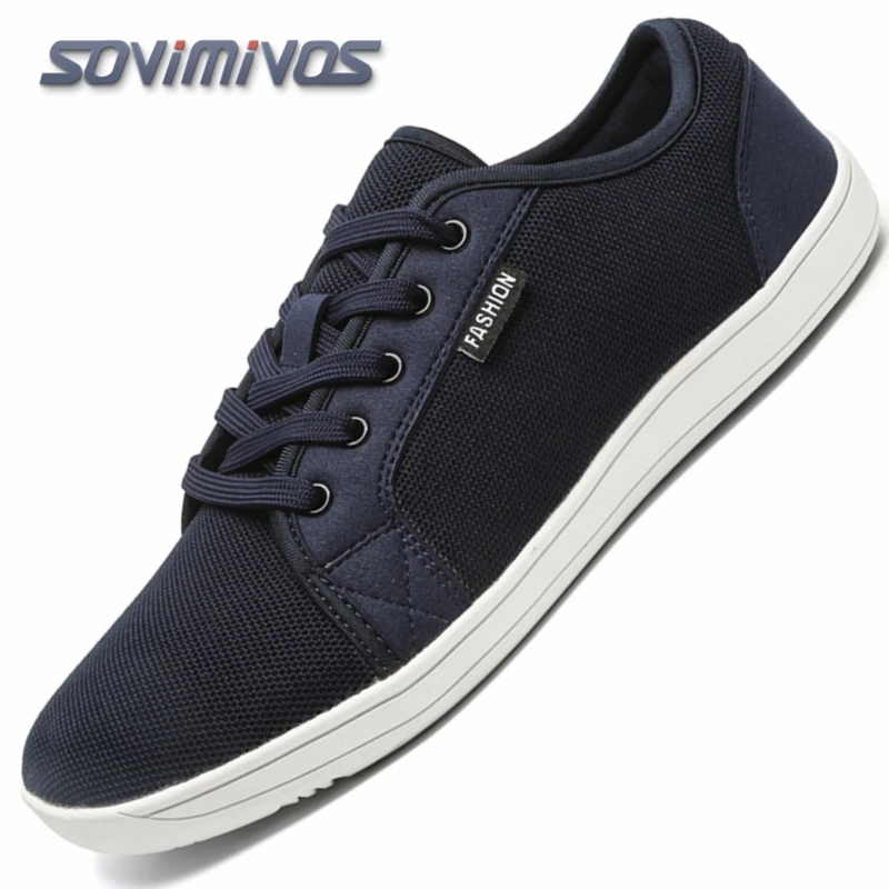 

Men's Shoes and Sports Shoes Wide Toe Barefoot Casual Plus Size Wide Last Fashionable Canvas Black Flat Bottomed Board Shoes