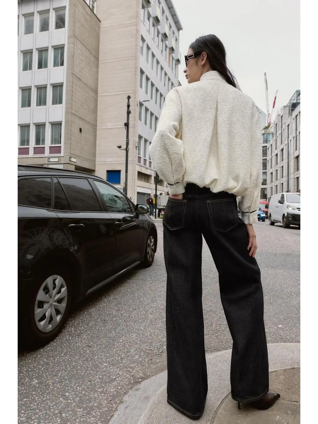 Elastische zoom Pilot Jaet Long Sve Opstaande kraag Damesbovenkleding Faion Veelzijdig Recht gesneden Kleur Blo Design Herfst...