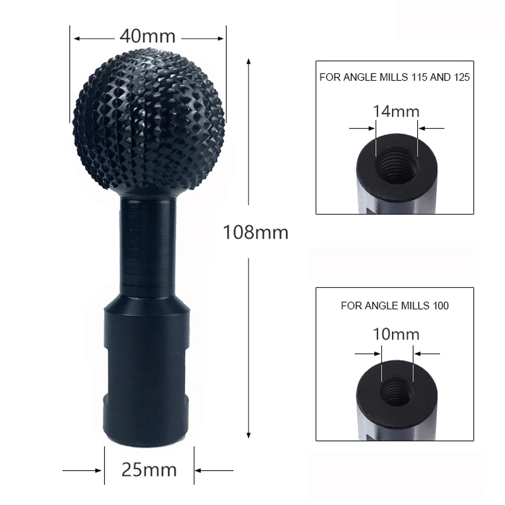 2025 جديد كروية خشبية الأخدود نحت سكين تلميع رئيس زاوية طاحونة الكرة جوج ملف دوار النجارة قاطعة المطحنة #6